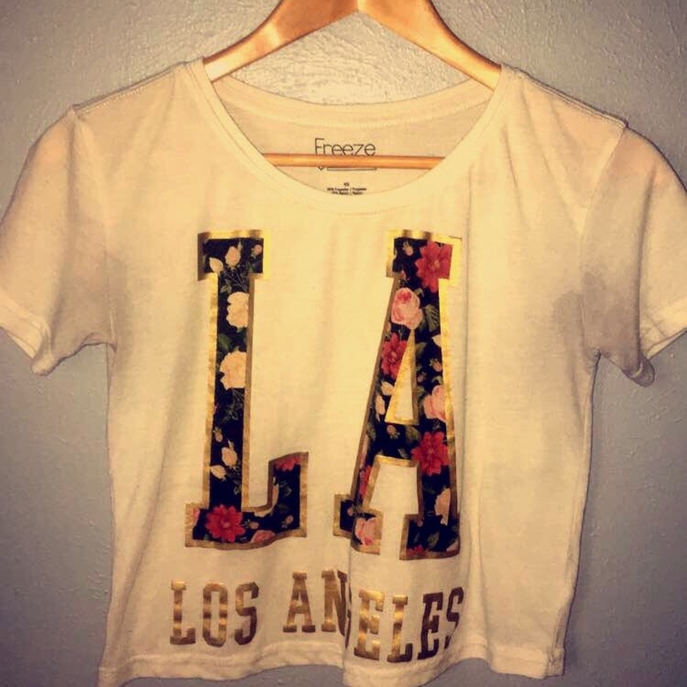 Los Angeles flower print shirt