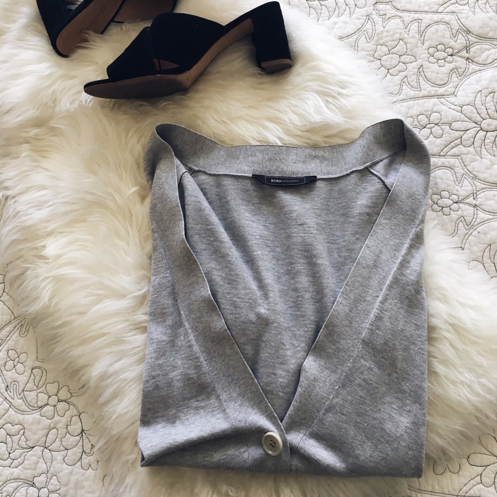 SUMMER SALE BCBG Light Grey Cardigan
