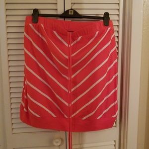 Torrid Pink and White Halter (Size 1)