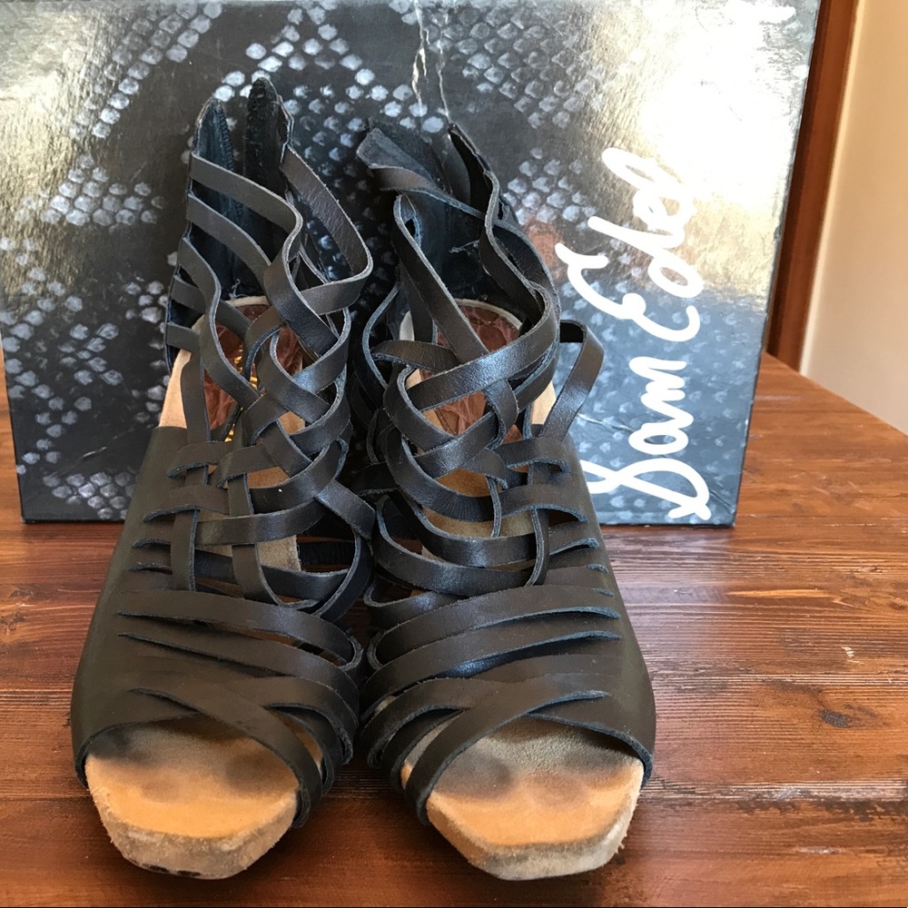 Sam Edelman Black Sevva Heels