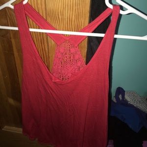 Red tank top