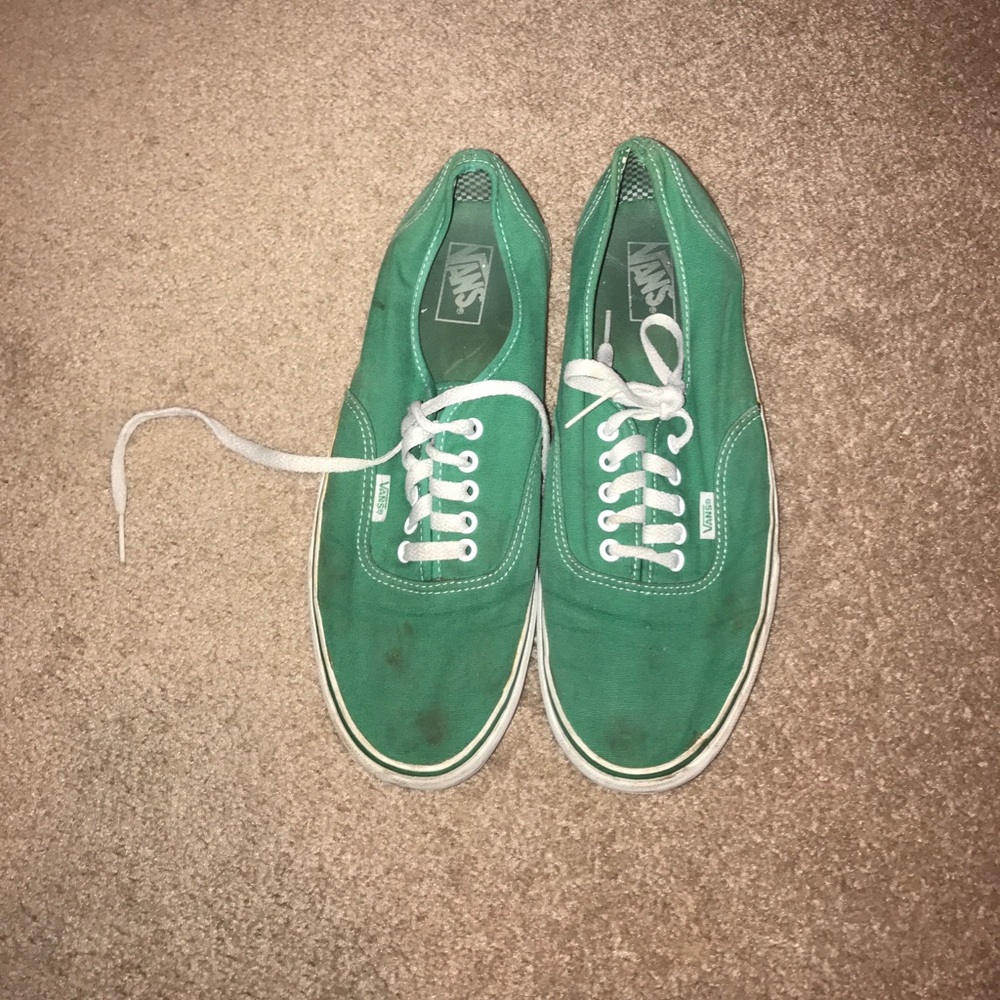 Size 12 Men's Vans Green