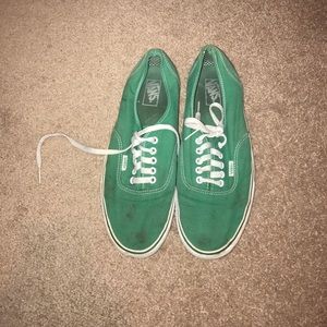 Size 12 Men's Vans Green
