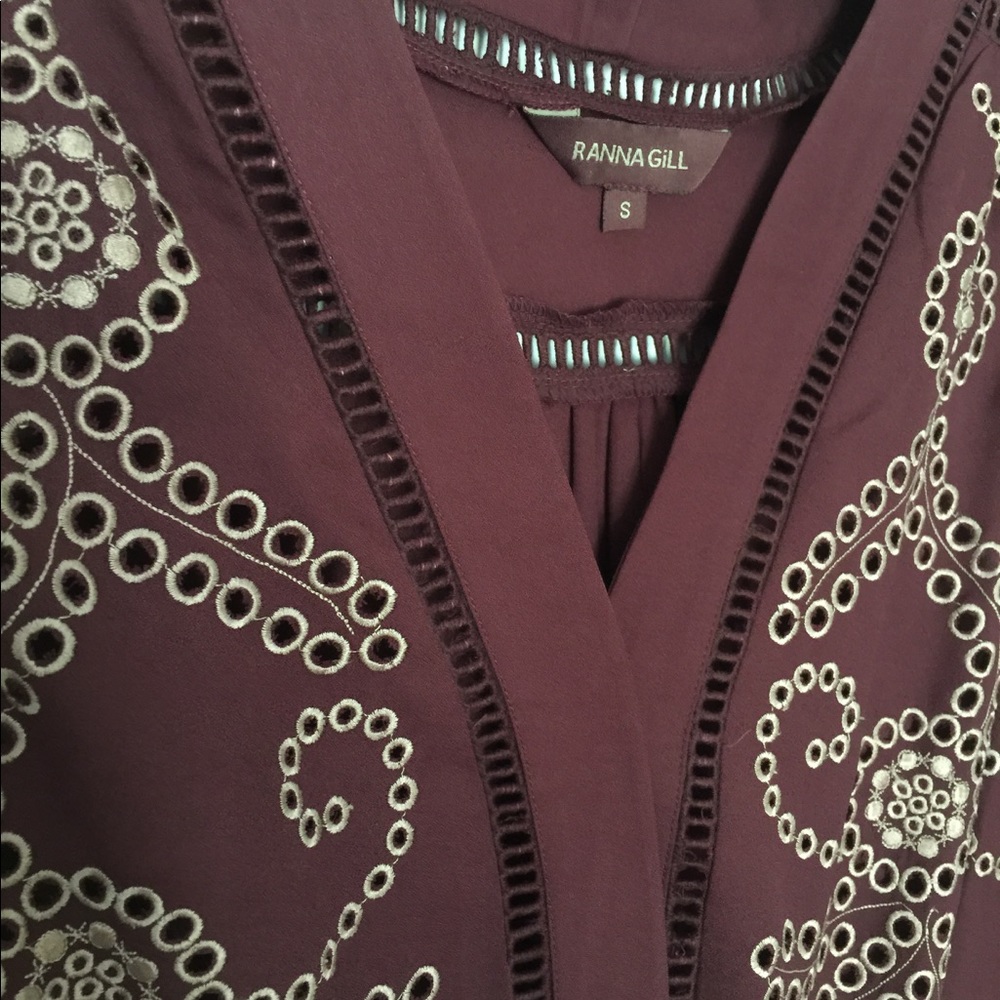 Embroidered jumpsuit- Anthropologie