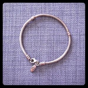 Genuine Pandora Lobster Clasp Bracelet 7.5in/19cm