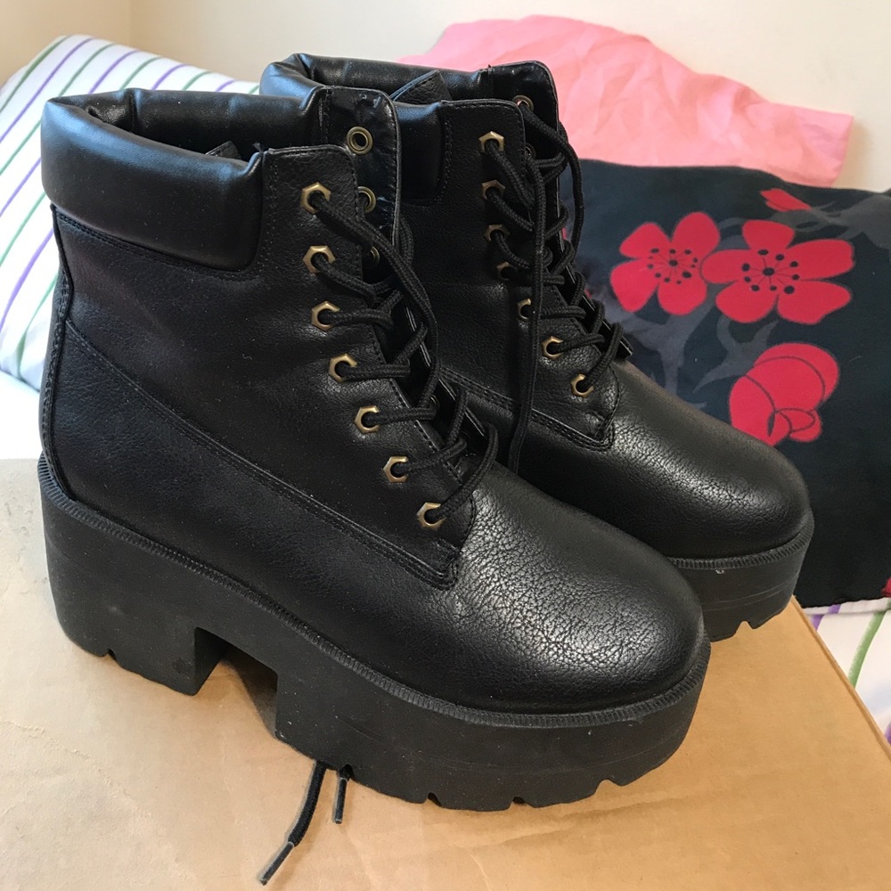 Shoe Republic platform booties