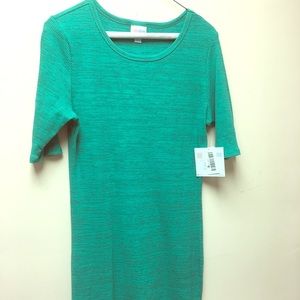 LuLaRoe NWT Medium green Julia stretchy
