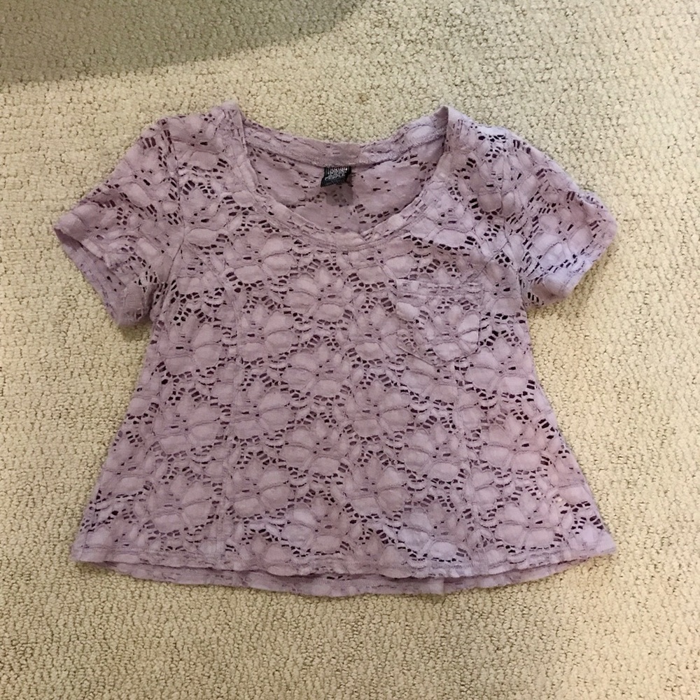Free people crochet crop top