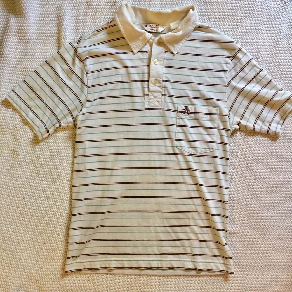 Penguin polo shirt with stripes