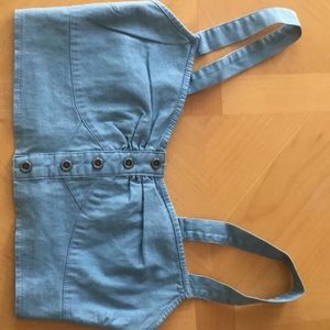 Jean crop top