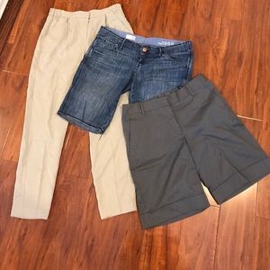 3 pairs of Bermuda shorts and pants