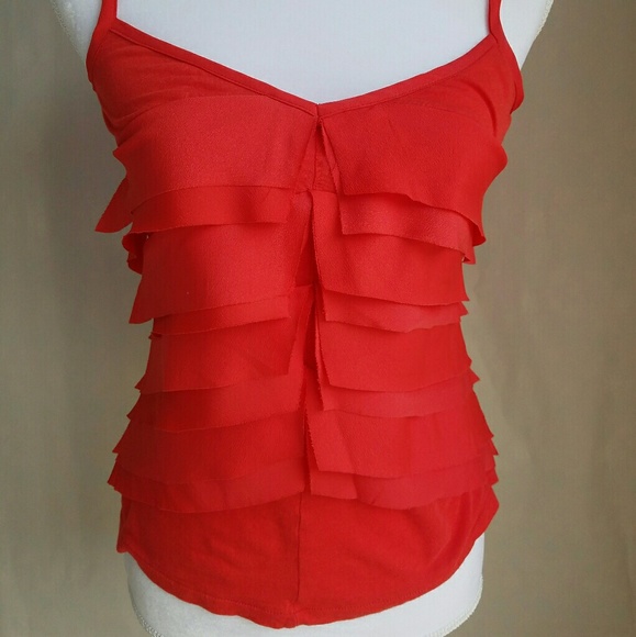 Old Navy Ruffle Tiered Layer Spaghetti Straps Tank - Picture 2 of 8