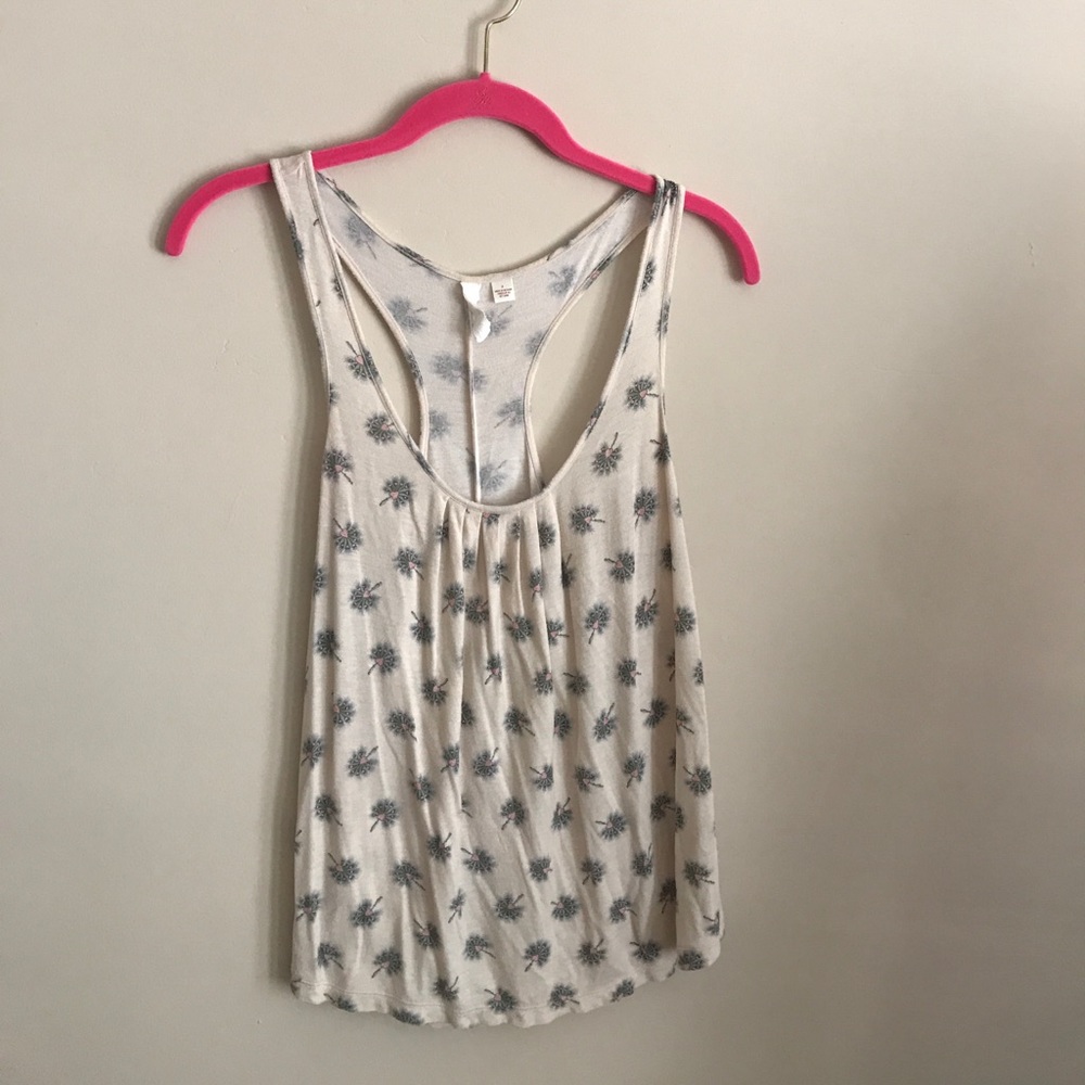Cream racerback top