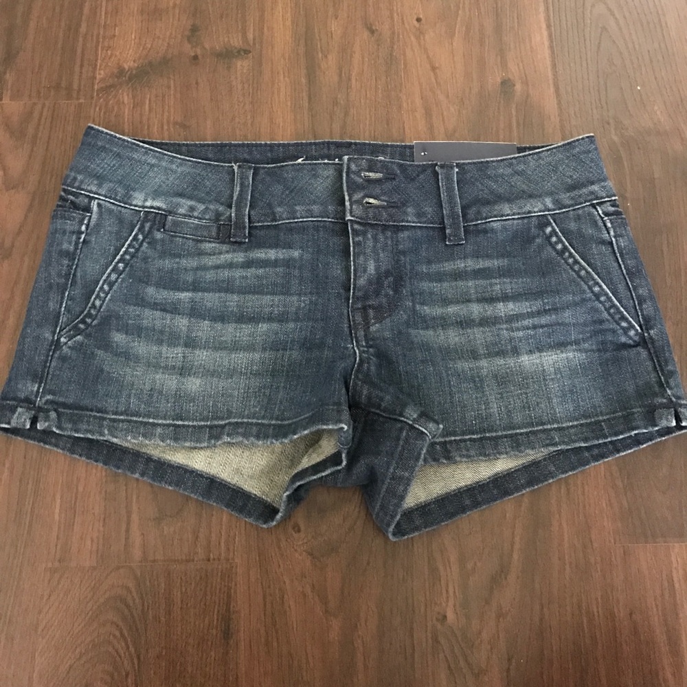 NEW American eagle shortie denim jean shorts nwt 4