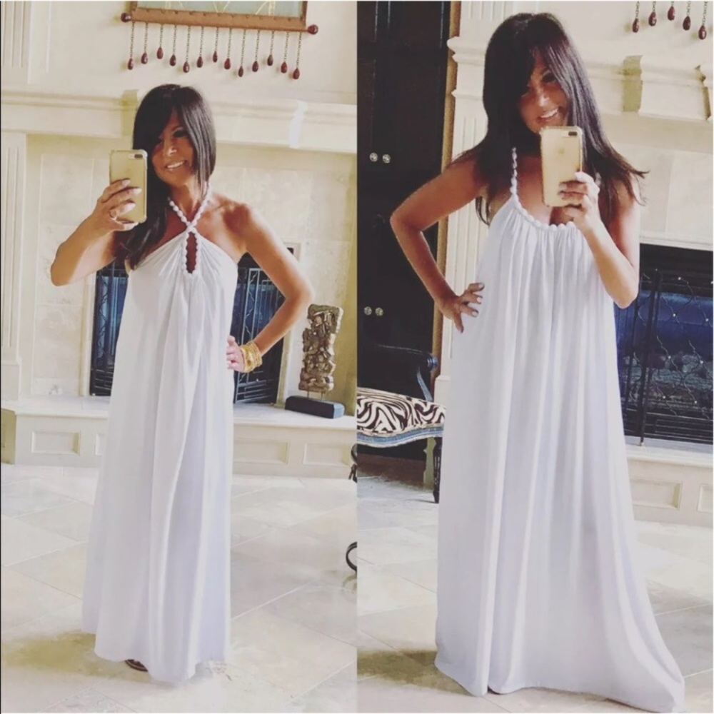 White gypsy dress