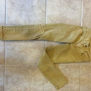 American Eagle Yellow Skinny Jeans