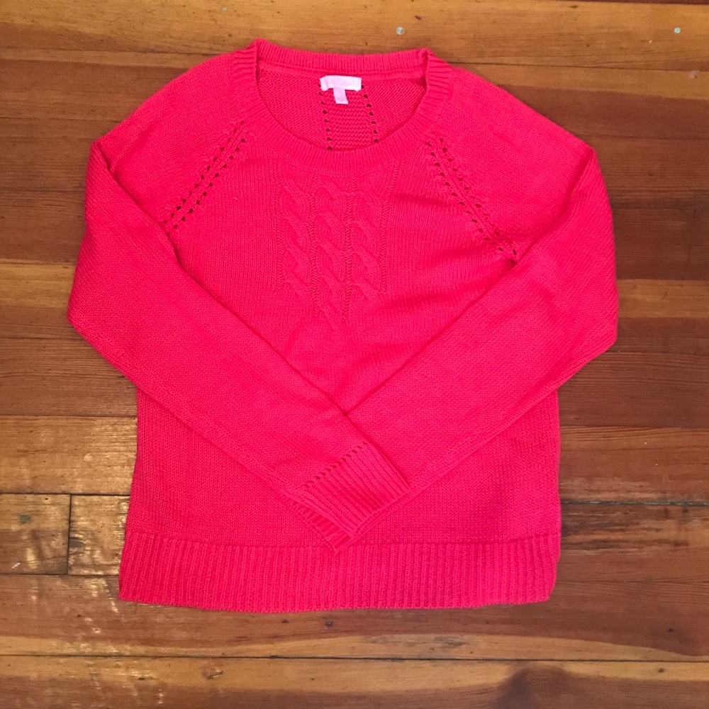 Lilly Pulitzer Hot Pink Sweater Worn Once