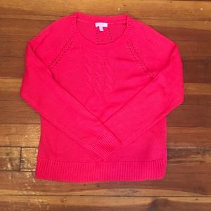 Lilly Pulitzer Hot Pink Sweater Worn Once
