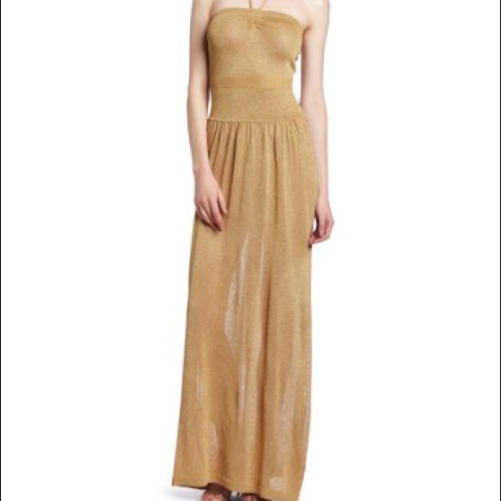 BCBGMAXAZRIA Women's Albaneth Long Strapless Dress