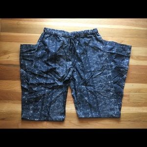 Navy loose pants