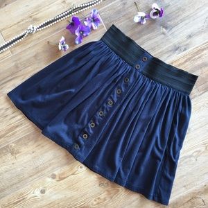 Navy Blue Mini Skirt