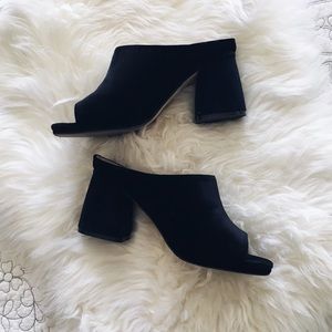 Shelly's London Charolette Block Heel Mules