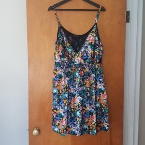 Floral and lace dress