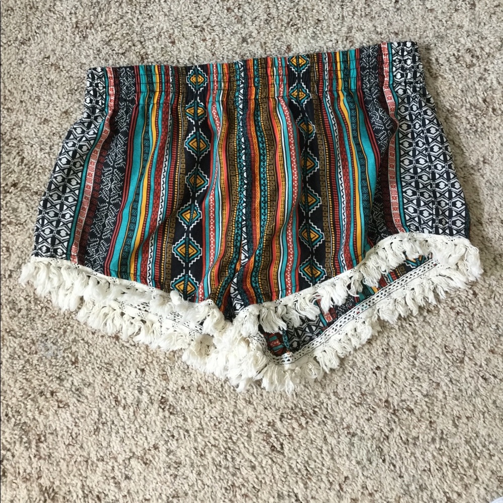 Fringe shorts