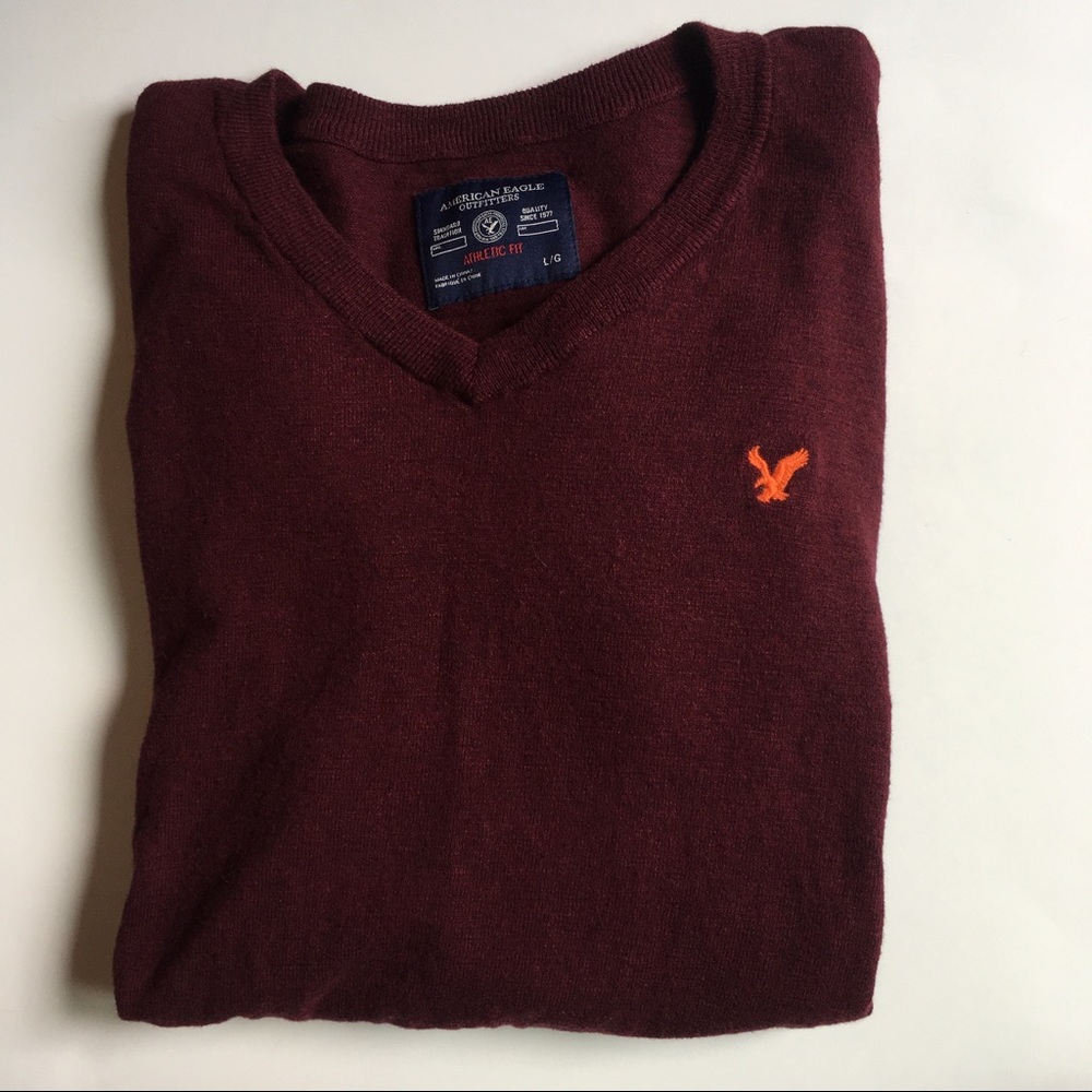 American Eagle Athletic Fit Men's V-Neck Sweater
