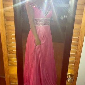 Ritzee Originals long prom dress pink