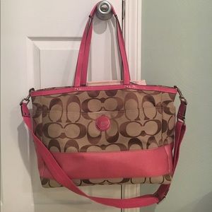 Coach Signature Mulitfunction Diaper/Tote
