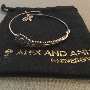 Alex and Ani feather bangle