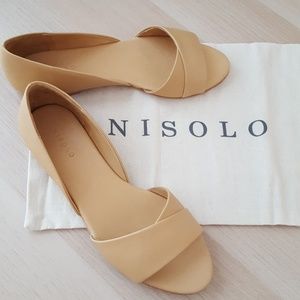 Nisolo Mia Peeptoe Ballerina Flat 9