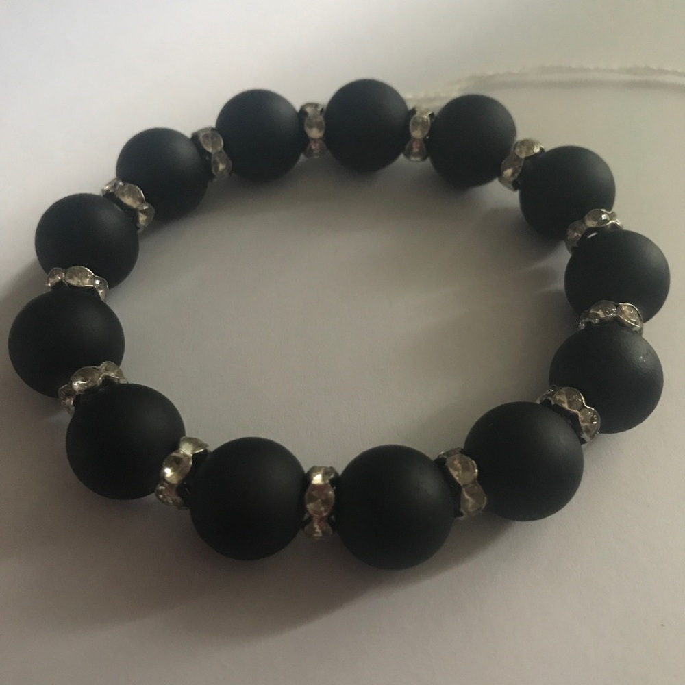 Matte black bracelet