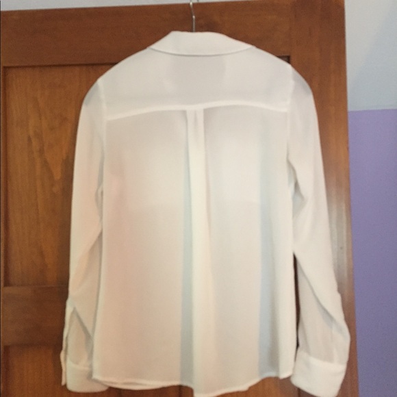 sheer white Express blouse - Picture 2 of 4