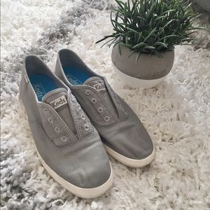 Grey Laceless Keds Shoes size 6.5