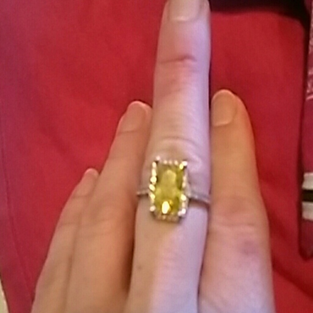 Gold CZ Ring