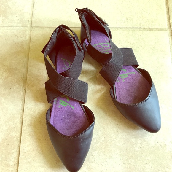 Blowfish Shoes - Pointed toe cross strap flats