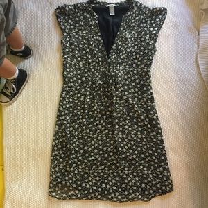 H&M dress in black and white