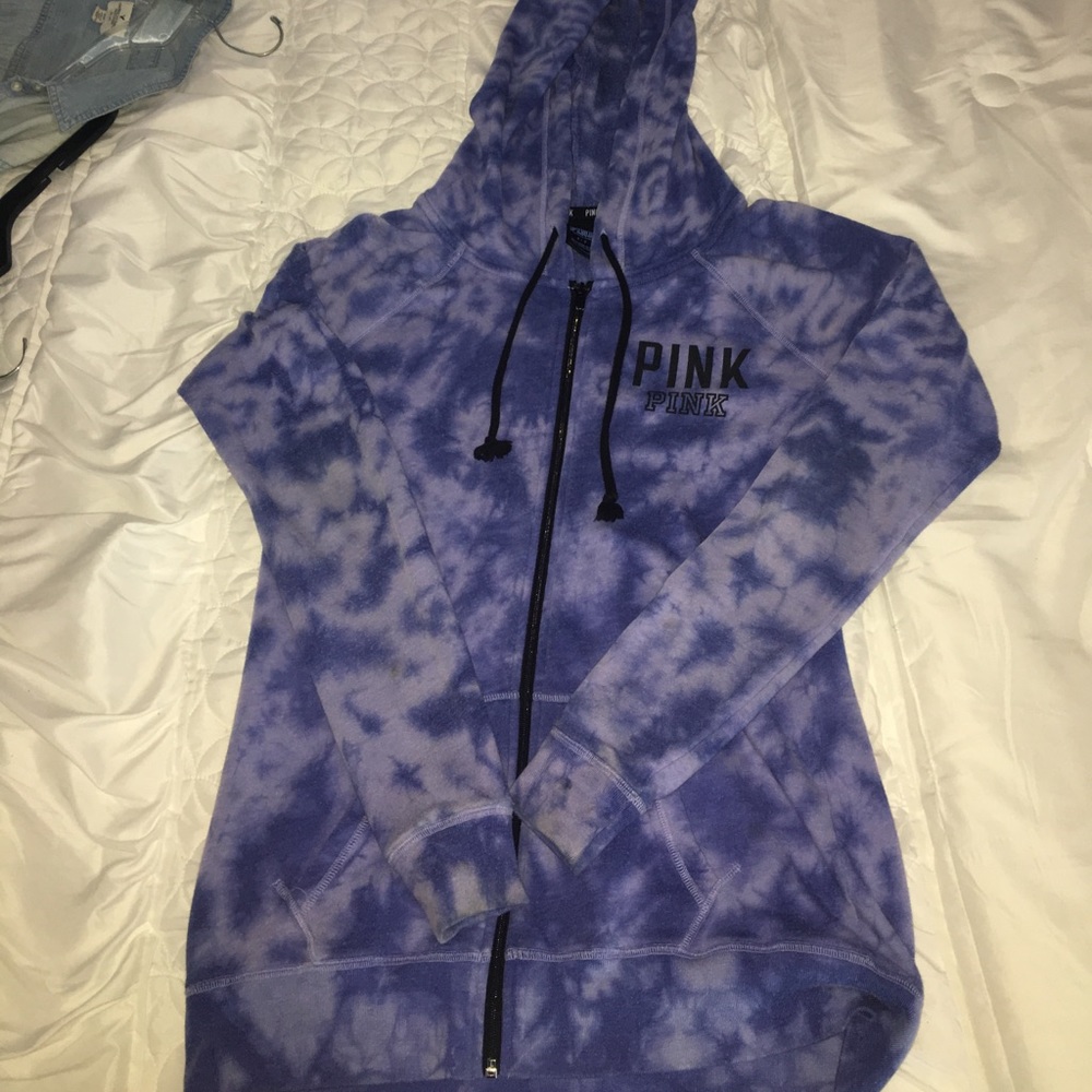 Pink Victoria secret jacket.