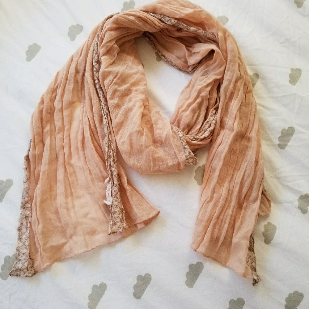Pastel Pink Tory Burch scarf