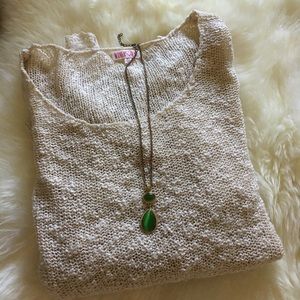 Lace Trim Oversized Pullover