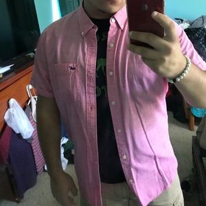 Pink button up shirt 👚