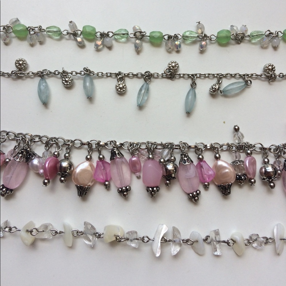 Lot of pastel bracelets
