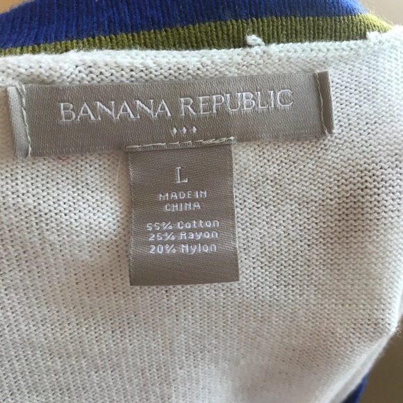 Preppy Banana Republic sweater cardigan sz:Large - Picture 6 of 6