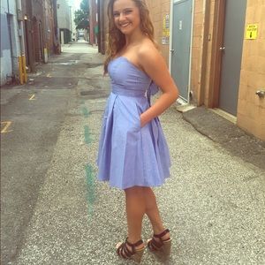 Small Lauren James blue dress with pockets