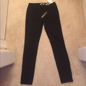 Black skin tight pants