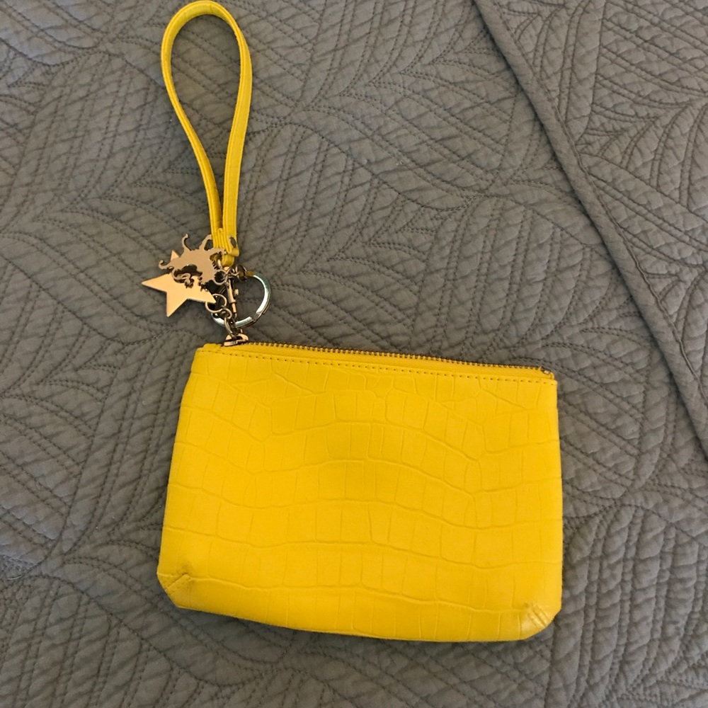 Express yellow wristlet