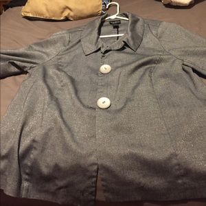 Silver sparkly blazer