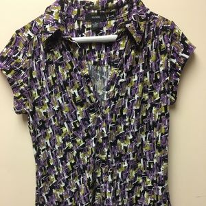 Alfani Top M with silver buttons NWOT